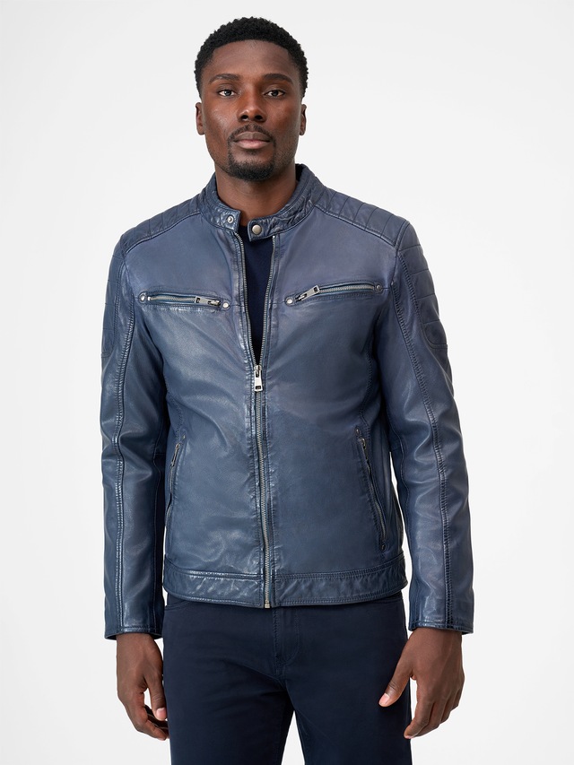 RICANO Bikerjacke »Lederjacke Gerard« Handgefertigt aus echtem Leder