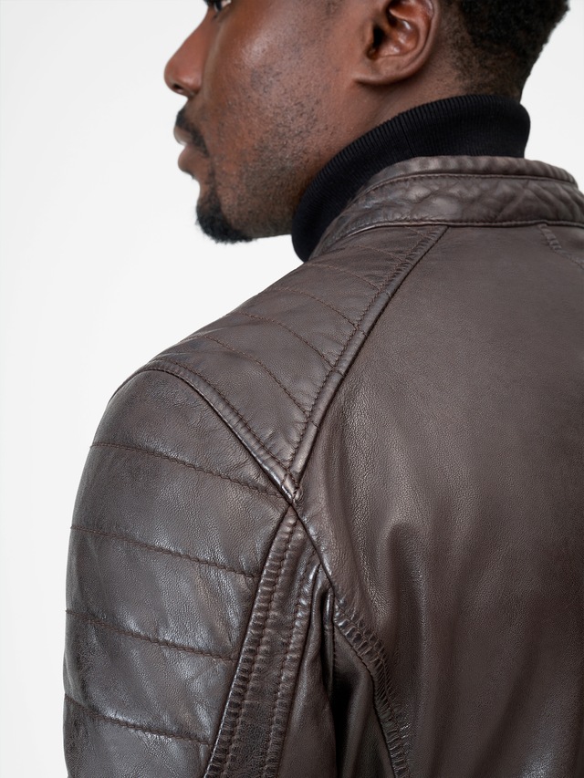 RICANO Bikerjacke »Lederjacke Gerard« Handgefertigt aus echtem Leder