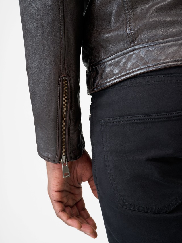 RICANO Bikerjacke »Lederjacke Gerard« Handgefertigt aus echtem Leder