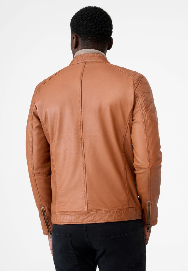 RICANO Bikerjacke »Lederjacke Gerard« Handgefertigt aus echtem Leder