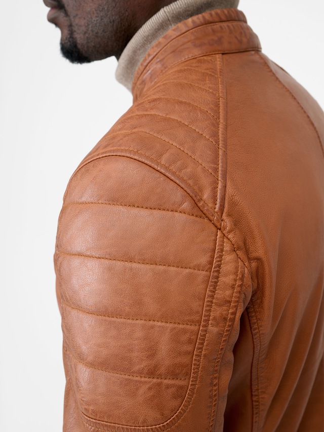RICANO Bikerjacke »Lederjacke Gerard« Handgefertigt aus echtem Leder