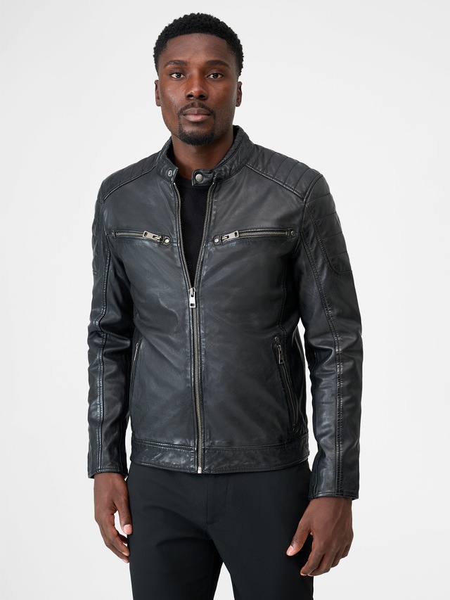 RICANO Bikerjacke »Lederjacke Gerard« Handgefertigt aus echtem Leder