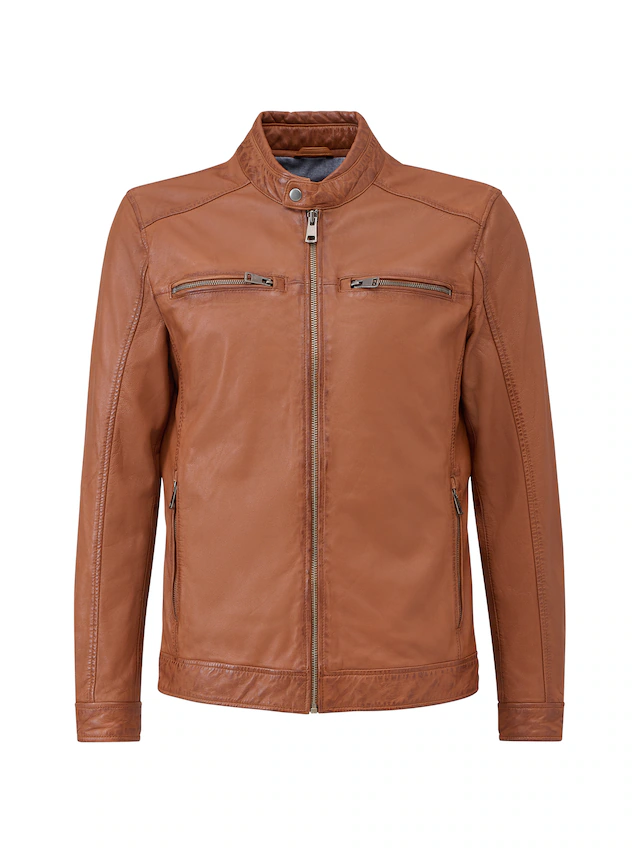 RICANO Bikerjacke »Lederjacke Cedrik« Handgefertigt aus echtem Leder