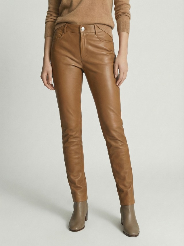 RICANO 5-Pocket-Hose »Lederhose PND (Stretch)« Handgefertigt aus echtem Leder