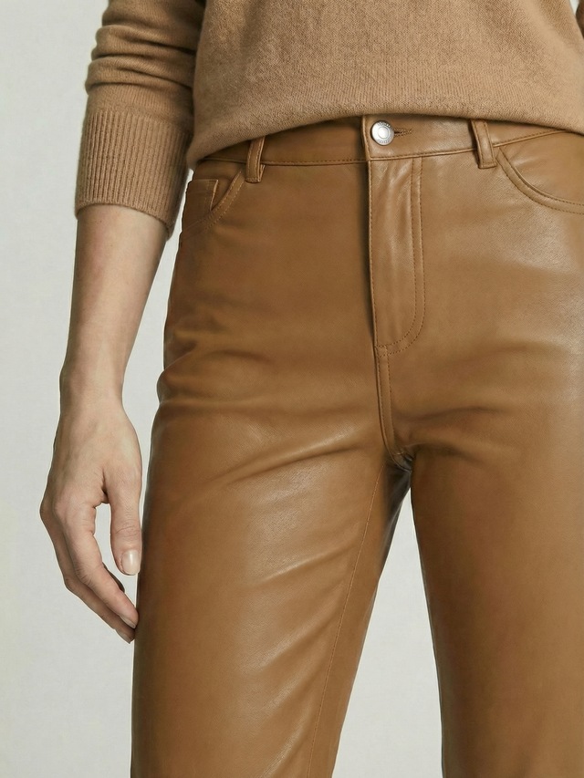 RICANO 5-Pocket-Hose »Lederhose PND (Stretch)« Handgefertigt aus echtem Leder
