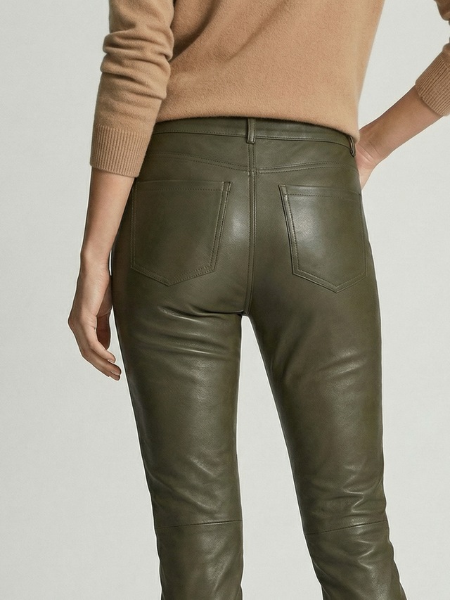 RICANO 5-Pocket-Hose »Lederhose PND (Stretch)« Handgefertigt aus echtem Leder