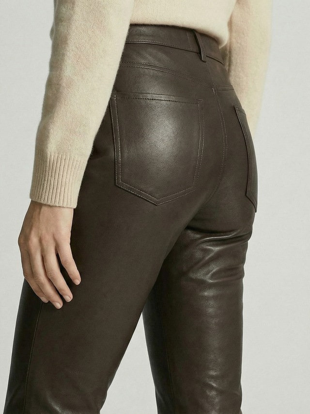 RICANO 5-Pocket-Hose »Lederhose PND (Stretch)« Handgefertigt aus echtem Leder