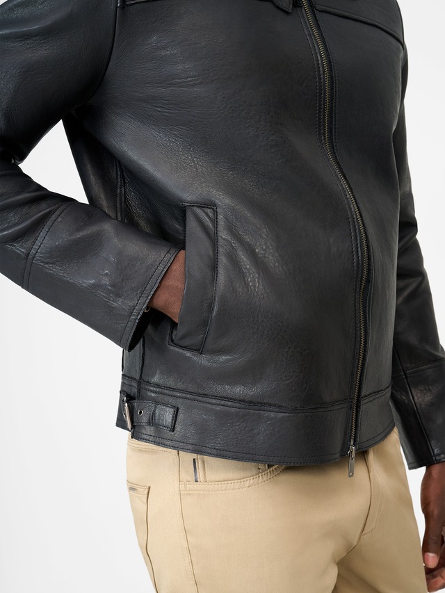 RICANO Bikerjacke »Lederjacke Alvaro« Handgefertigt aus echtem Leder