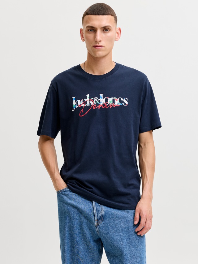 Jack & Jones Rundhalsshirt »JJTOM TEE SS CREW NECK SN« Baumwolle, regular fit