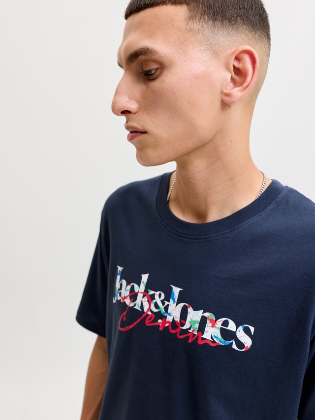 Jack & Jones Rundhalsshirt »JJTOM TEE SS CREW NECK SN« Baumwolle, regular fit