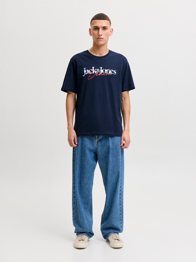 Jack & Jones Rundhalsshirt »JJTOM TEE SS CREW NECK SN« Baumwolle, regular fit