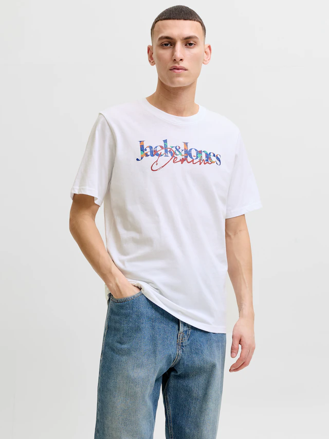 Jack & Jones Rundhalsshirt »JJTOM TEE SS CREW NECK SN« Baumwolle, regular fit