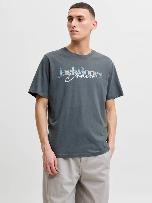 Jack & Jones Rundhalsshirt »JJTOM TEE SS CREW NECK SN« Baumwolle, regular fit