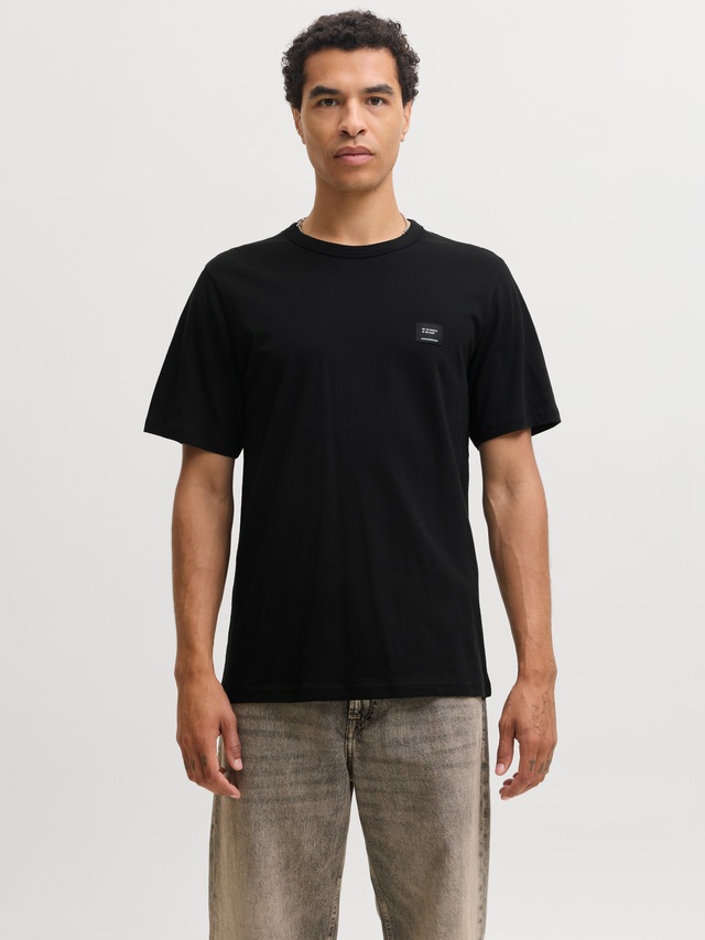 Jack & Jones Rundhalsshirt »JJCLEVELAND TEE SS CREW NECK SN« Baumwolle, regular fit