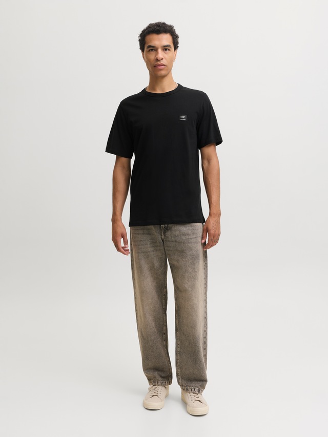Jack & Jones Rundhalsshirt »JJCLEVELAND TEE SS CREW NECK SN« Baumwolle, regular fit