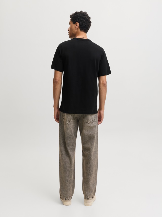 Jack & Jones Rundhalsshirt »JJCLEVELAND TEE SS CREW NECK SN« Baumwolle, regular fit
