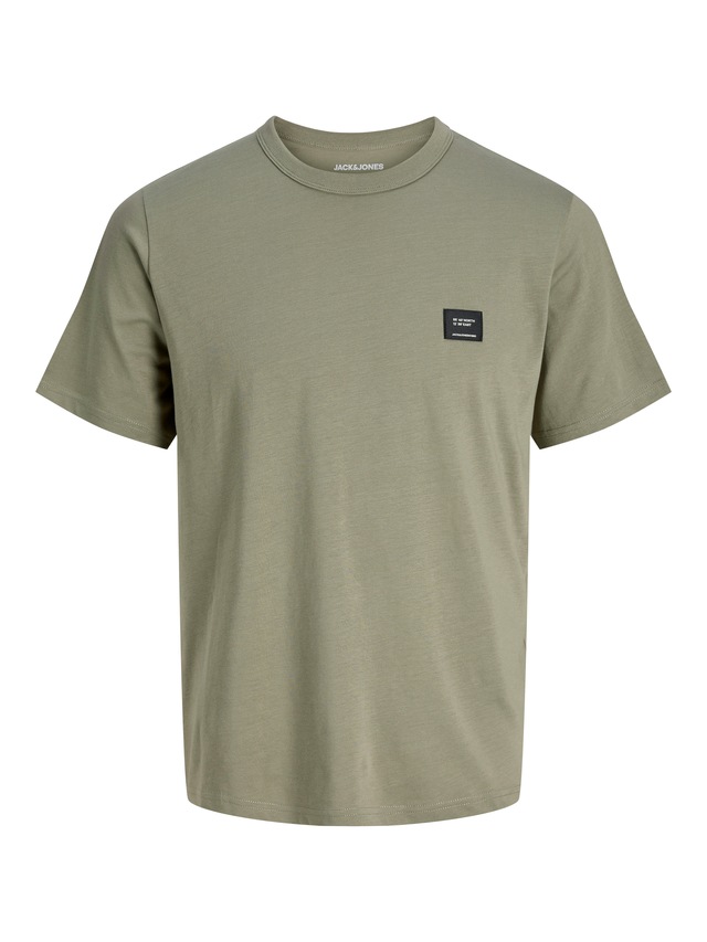 Jack & Jones Rundhalsshirt »JJCLEVELAND TEE SS CREW NECK SN« Baumwolle, regular fit