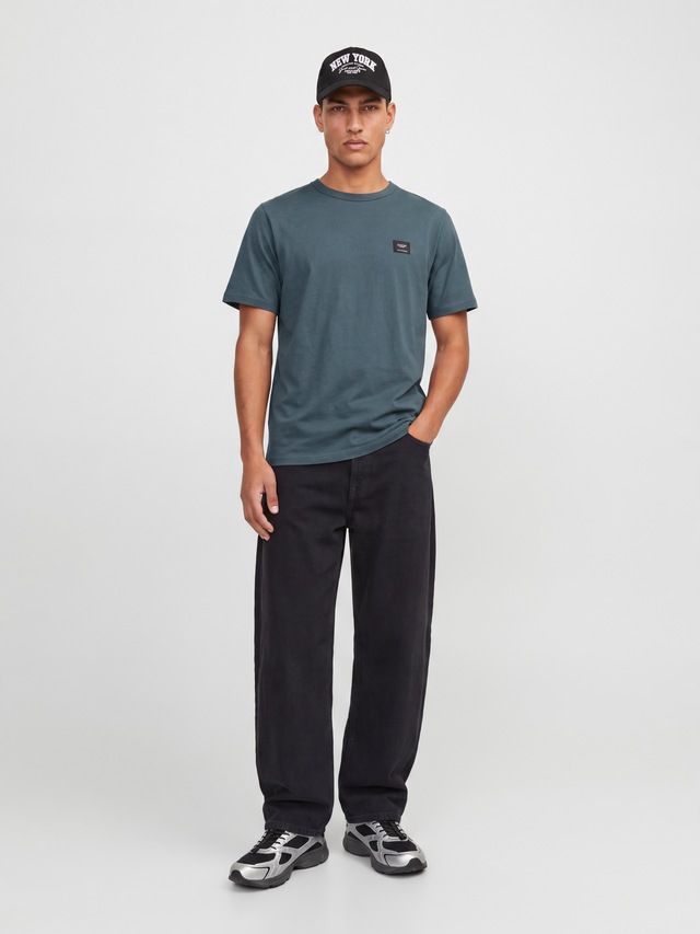 Jack & Jones Rundhalsshirt »JJCLEVELAND TEE SS CREW NECK SN« Baumwolle, regular fit