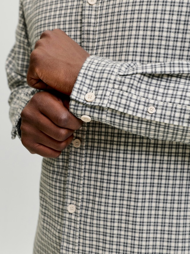 Jack & Jones PlusSize Langarmhemd »JJCARTER CHECK SHIRT LS SN PLS« Baumwolle, relaxed fit