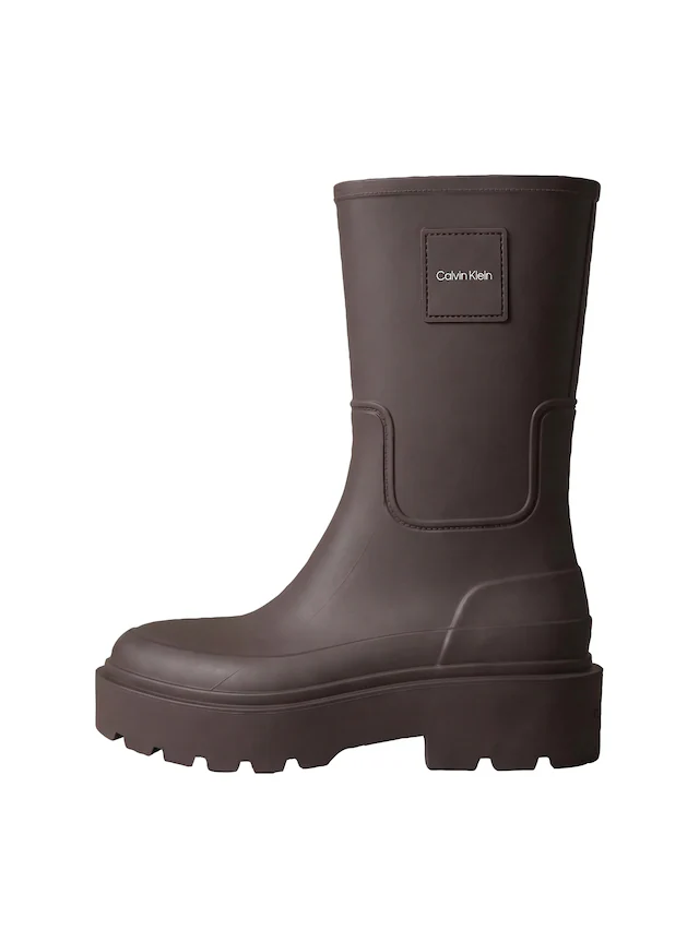 Calvin Klein Gummistiefel »RAINBOOT RUBBER« Regenstiefel, Regenboots mit Plateausohle und Logoschriftzug