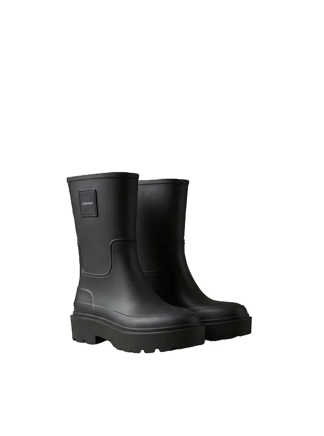 Calvin Klein Gummistiefel »RAINBOOT RUBBER« Regenstiefel, Regenboots mit Plateausohle und Logoschriftzug