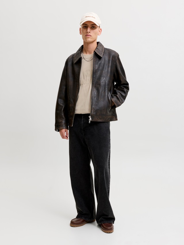 Jack & Jones Rundhalsshirt »JORFREDERIKSBERG MONOGRAM TEE SS CN SN« Baumwolle, relaxed fit