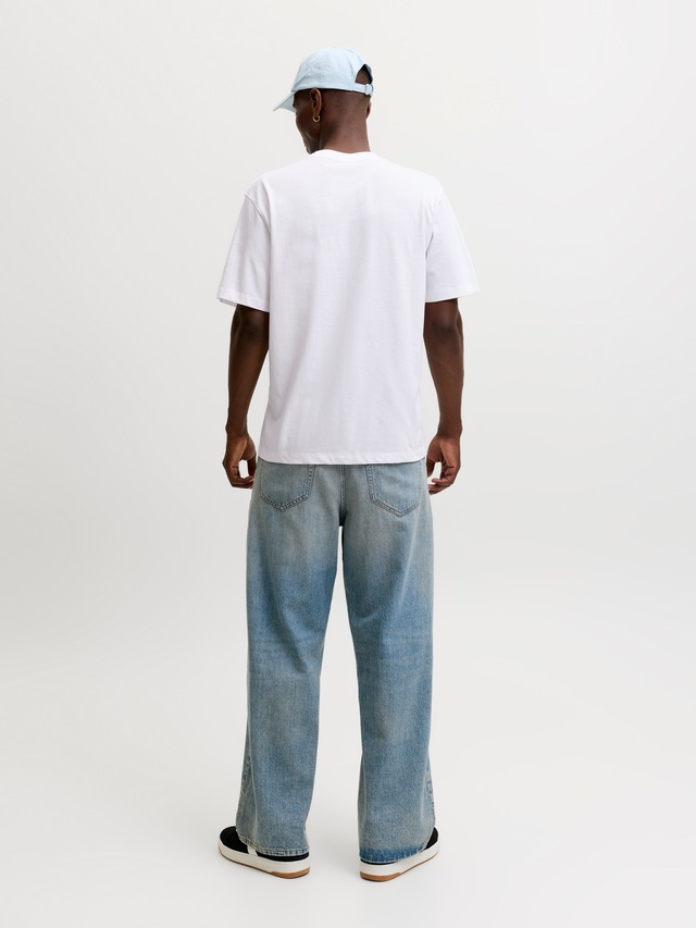 Jack & Jones Rundhalsshirt »JORFREDERIKSBERG MONOGRAM TEE SS CN SN« Baumwolle, relaxed fit