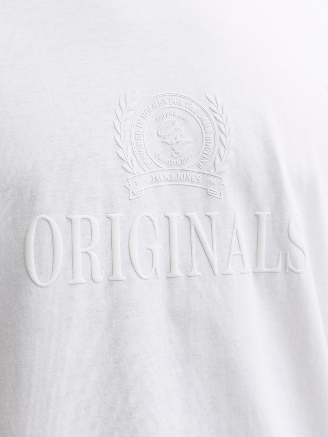 Jack & Jones Rundhalsshirt »JORFREDERIKSBERG MONOGRAM TEE SS CN SN« Baumwolle, relaxed fit