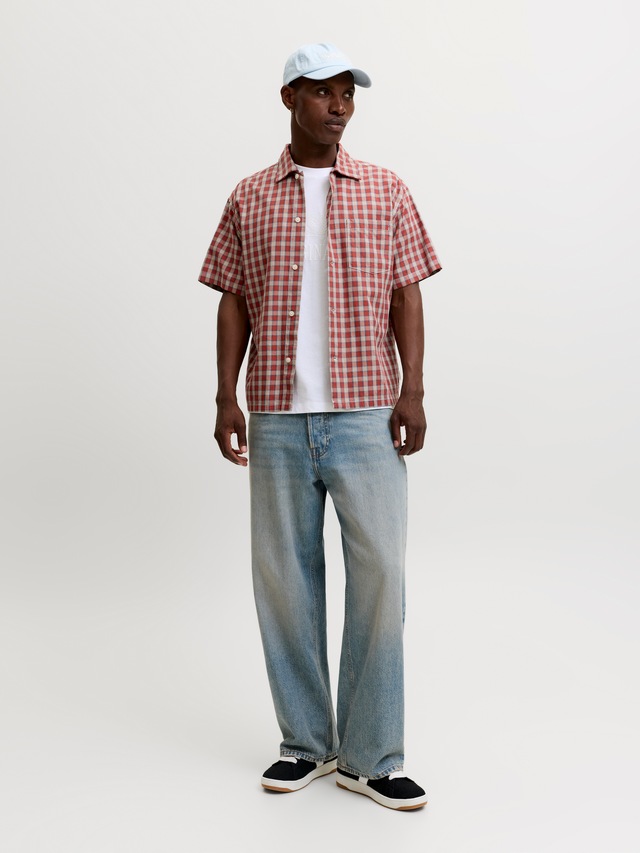 Jack & Jones Rundhalsshirt »JORFREDERIKSBERG MONOGRAM TEE SS CN SN« Baumwolle, relaxed fit