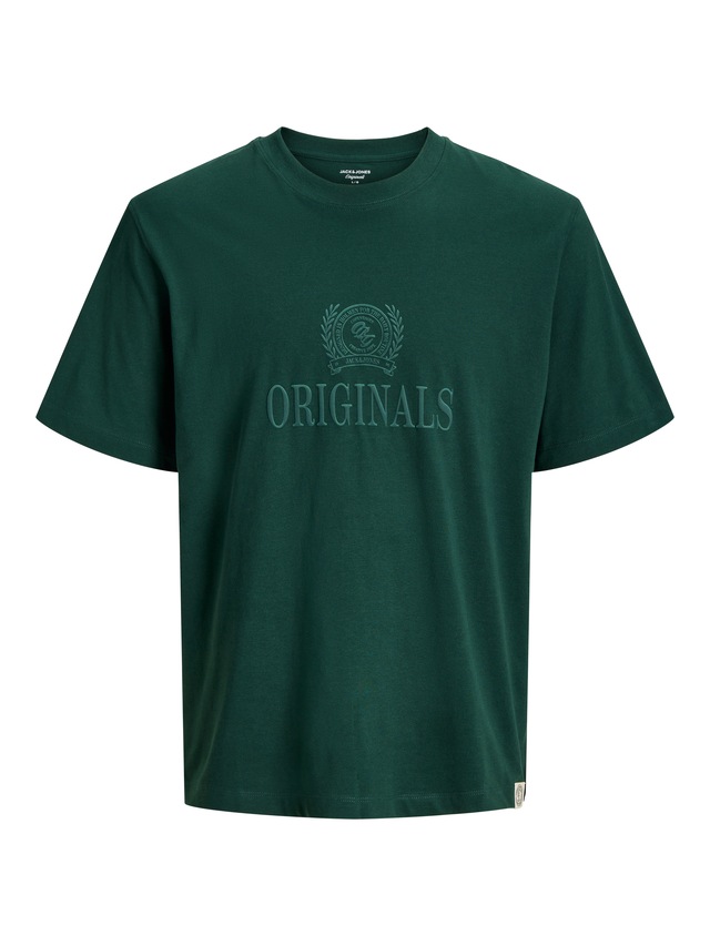 Jack & Jones Rundhalsshirt »JORFREDERIKSBERG MONOGRAM TEE SS CN SN« Baumwolle, relaxed fit