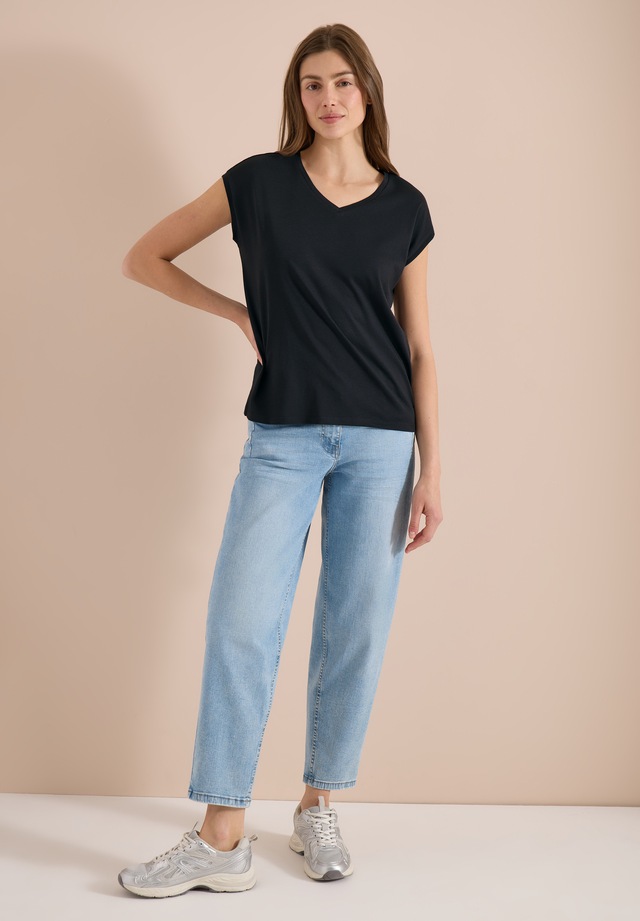 Cecil V-Shirt mit femininem V-Ausschnitt