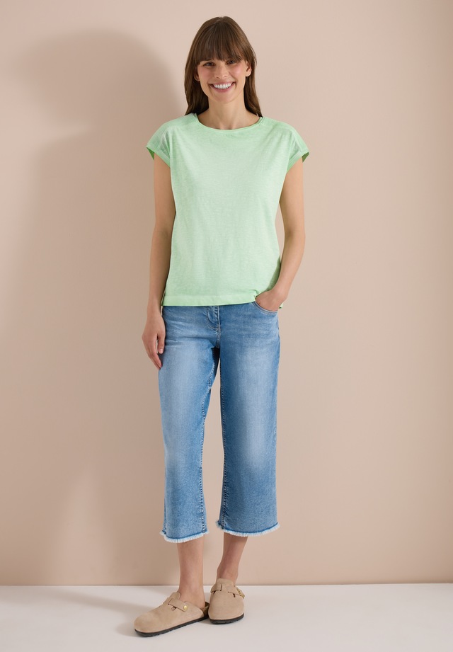 Cecil T-Shirt aus Jersey in Unifarbe