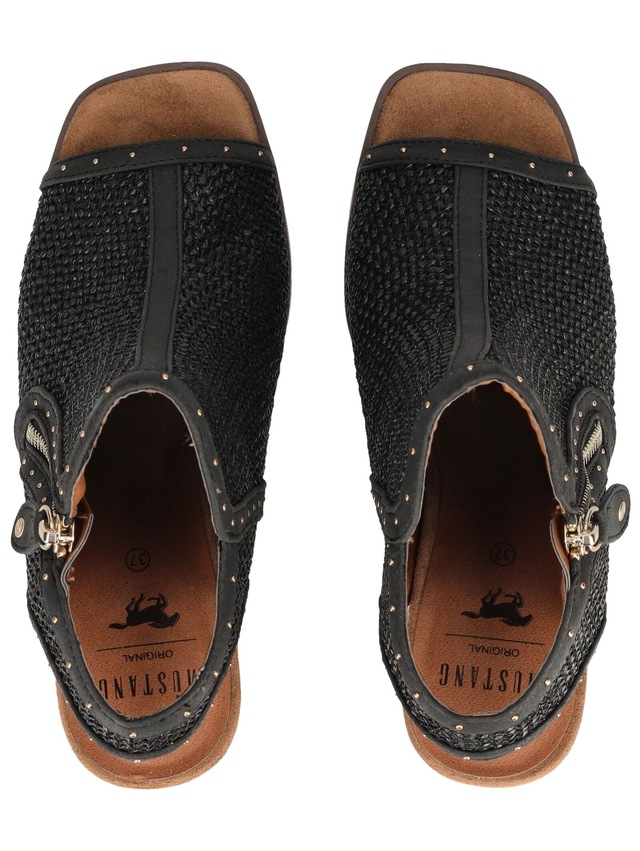 Mustang Shoes High-Heel-Sandalette »Mustang Shoes Sandalen Lederimitat/Textil«