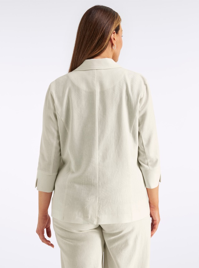 Sheego Jackenblazer »Leinen-Blazer«