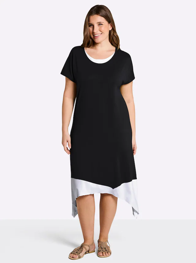 Sheego Jerseykleid »Jersey-Kleid« Ohne Taschen