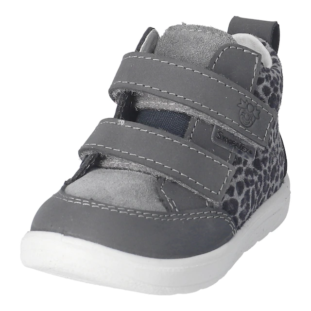 PEPINO by RICOSTA Sneaker »LIA, WMS: mittel« Klettschuh, Babyschuh mit Kontrastbesatz, Größenschablone zum Download
