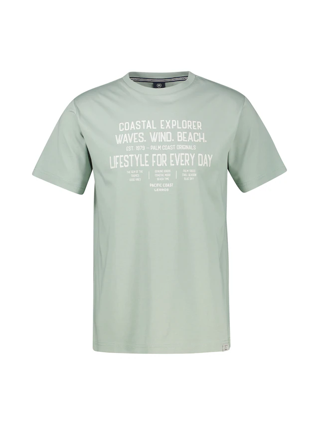 LERROS T-Shirt »Sportliches T-Shirt aus Baumwolle mit coolem Slogan-Print«