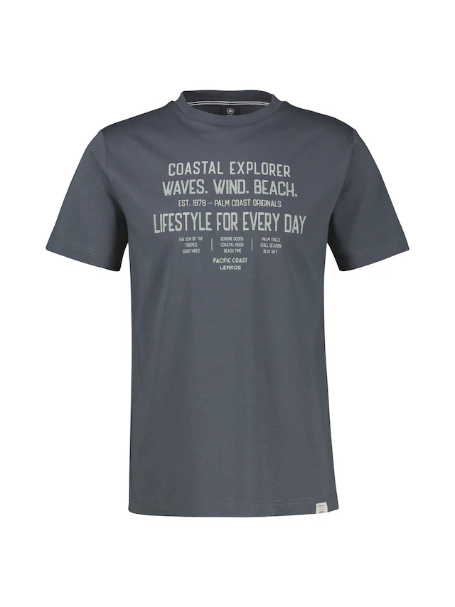 LERROS T-Shirt »Sportliches T-Shirt aus Baumwolle mit coolem Slogan-Print«