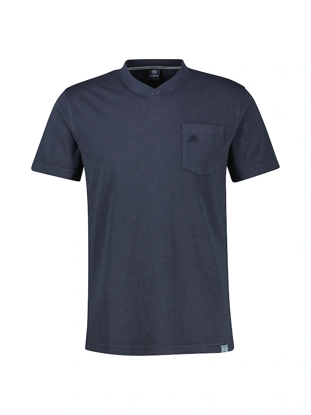 LERROS V-Shirt »T-Shirt mit sportlichem V-Ausschnitt aus reiner Baumwolle«