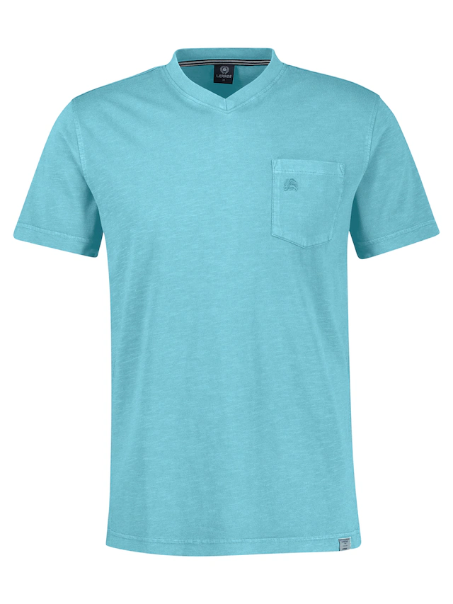LERROS V-Shirt »T-Shirt mit sportlichem V-Ausschnitt aus reiner Baumwolle«