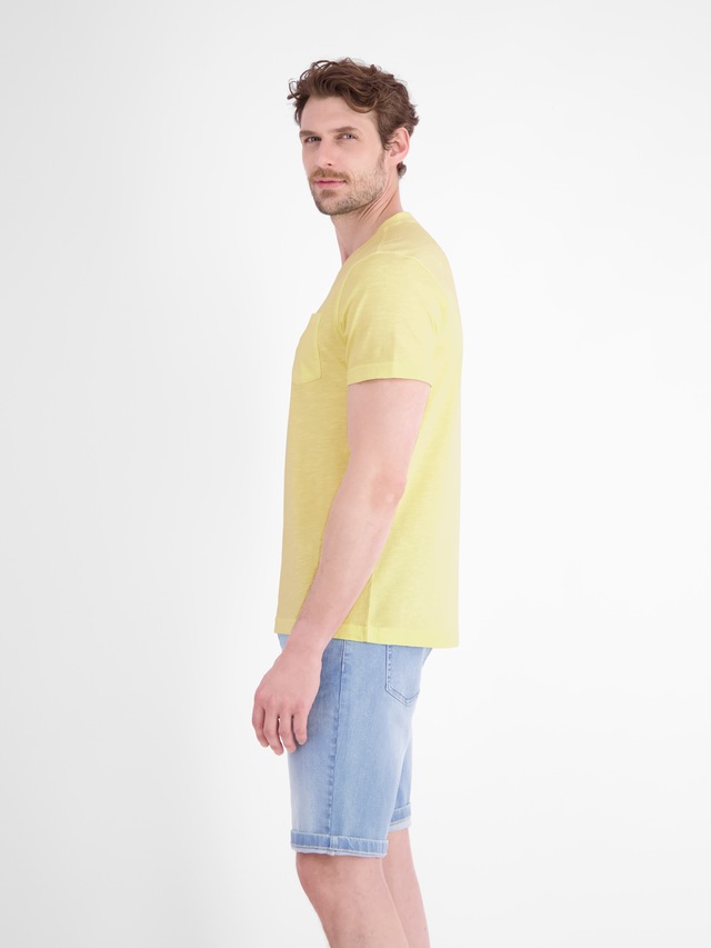 LERROS V-Shirt »T-Shirt mit sportlichem V-Ausschnitt aus reiner Baumwolle«
