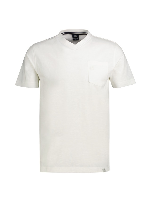 LERROS V-Shirt »T-Shirt mit sportlichem V-Ausschnitt aus reiner Baumwolle«