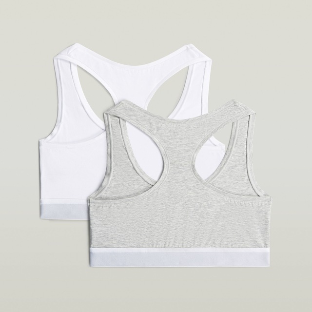 G-STAR Bralette »DOLOMITE, RACERBACK BRALETTE« Packung, 2 mit Logobund, Slim Fit