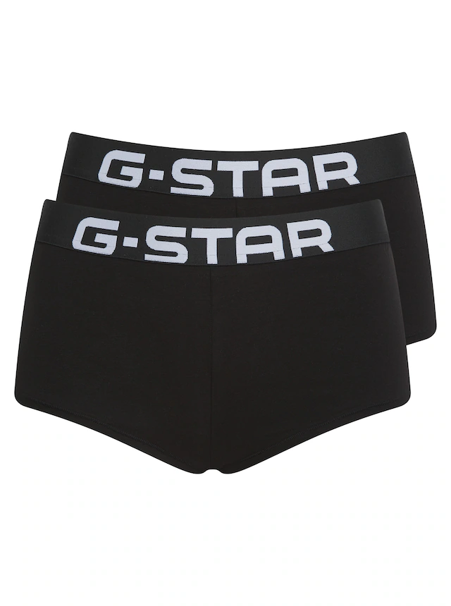 G-STAR Panty »FADEN, BOY SHORTS« Packung, 2 Stk. mit Logobund