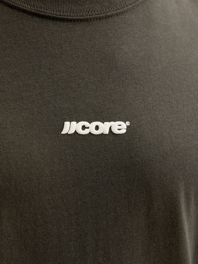 Jack & Jones Rundhalsshirt »JCOCLUB BACK SCRIPT TEE SS CREW NECK SN« Baumwolle, relaxed fit