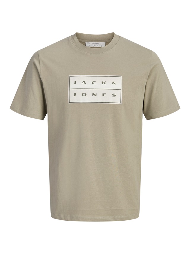 Jack & Jones Rundhalsshirt »JCOFUSION BOX PRINT TEE SS CN SN« Baumwolle, regular fit