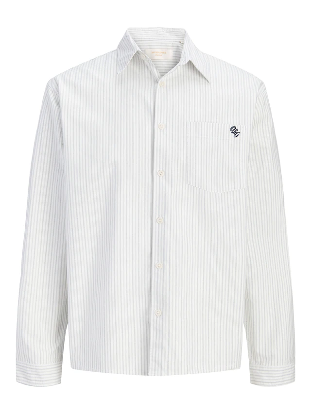 Jack & Jones Langarmhemd »JORFREDERIKSBERG OXFORD SHIRT LS SN« Baumwolle, locker geschnitten