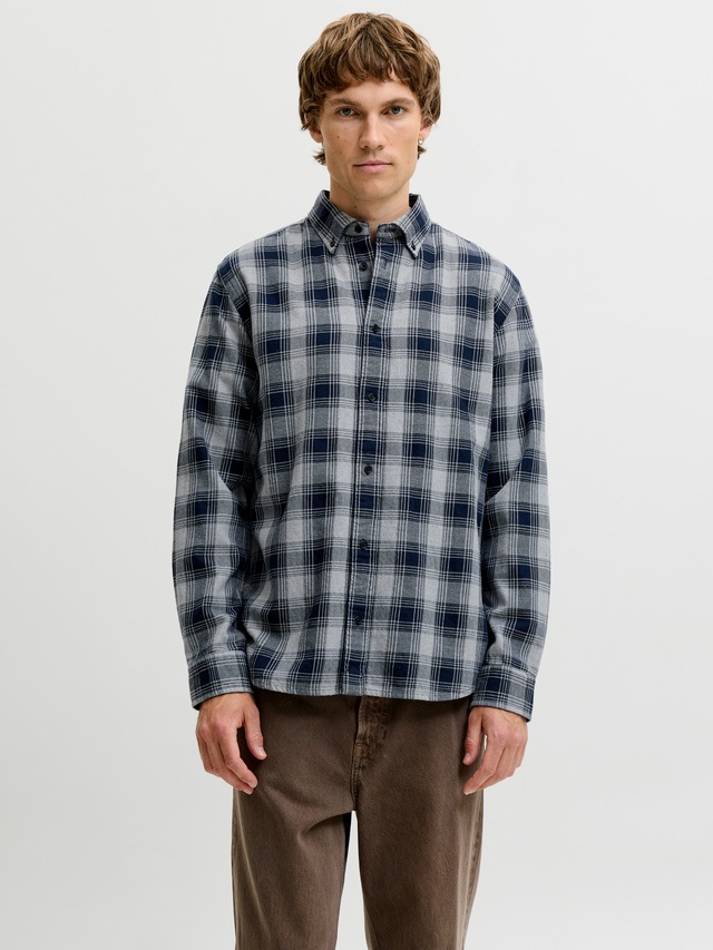 Jack & Jones Langarmhemd »JPRBLUHARVEY CHECK L/S SHIRT SN« Baumwolle, normal geschnitten