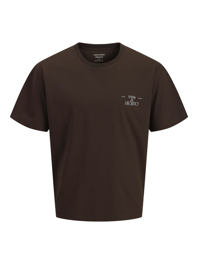 Jack & Jones Rundhalsshirt »JORSALAMANCO PHOTO BACK TEE SS CN SN« Baumwollmischung, relaxed fit