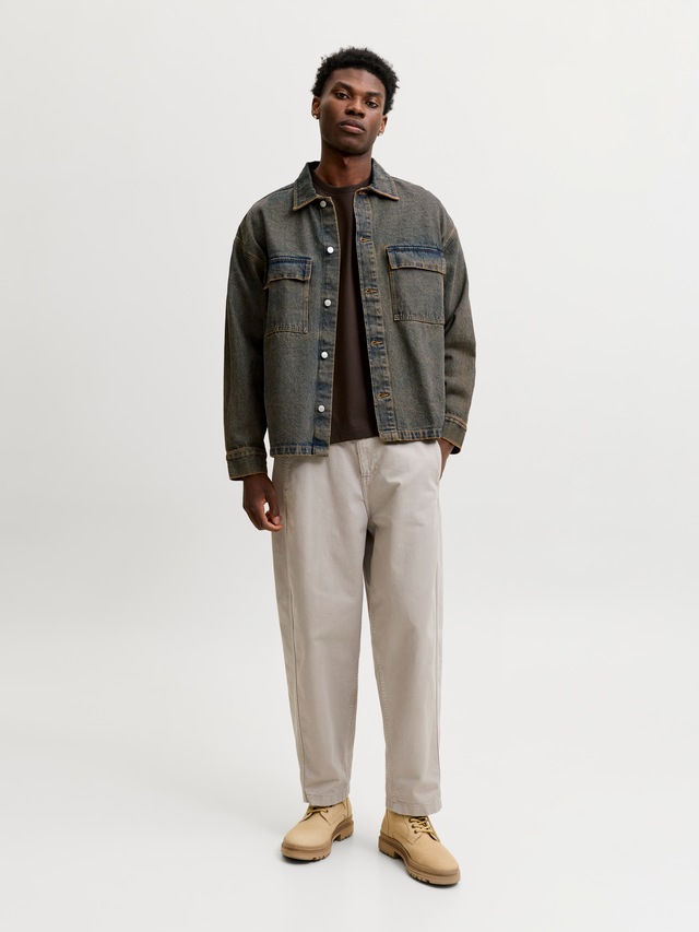Jack & Jones Rundhalsshirt »JORSALAMANCO PHOTO BACK TEE SS CN SN« Baumwollmischung, relaxed fit